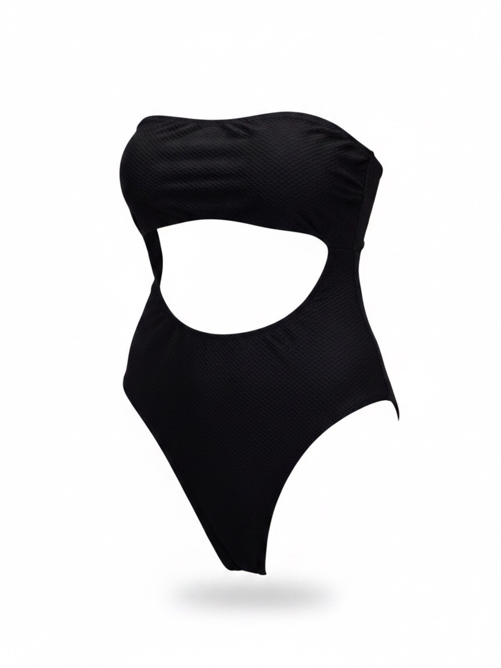 Aerie One Piece Full Coverage Swimsuit | Black Textured | XXL Long / Tall NWT